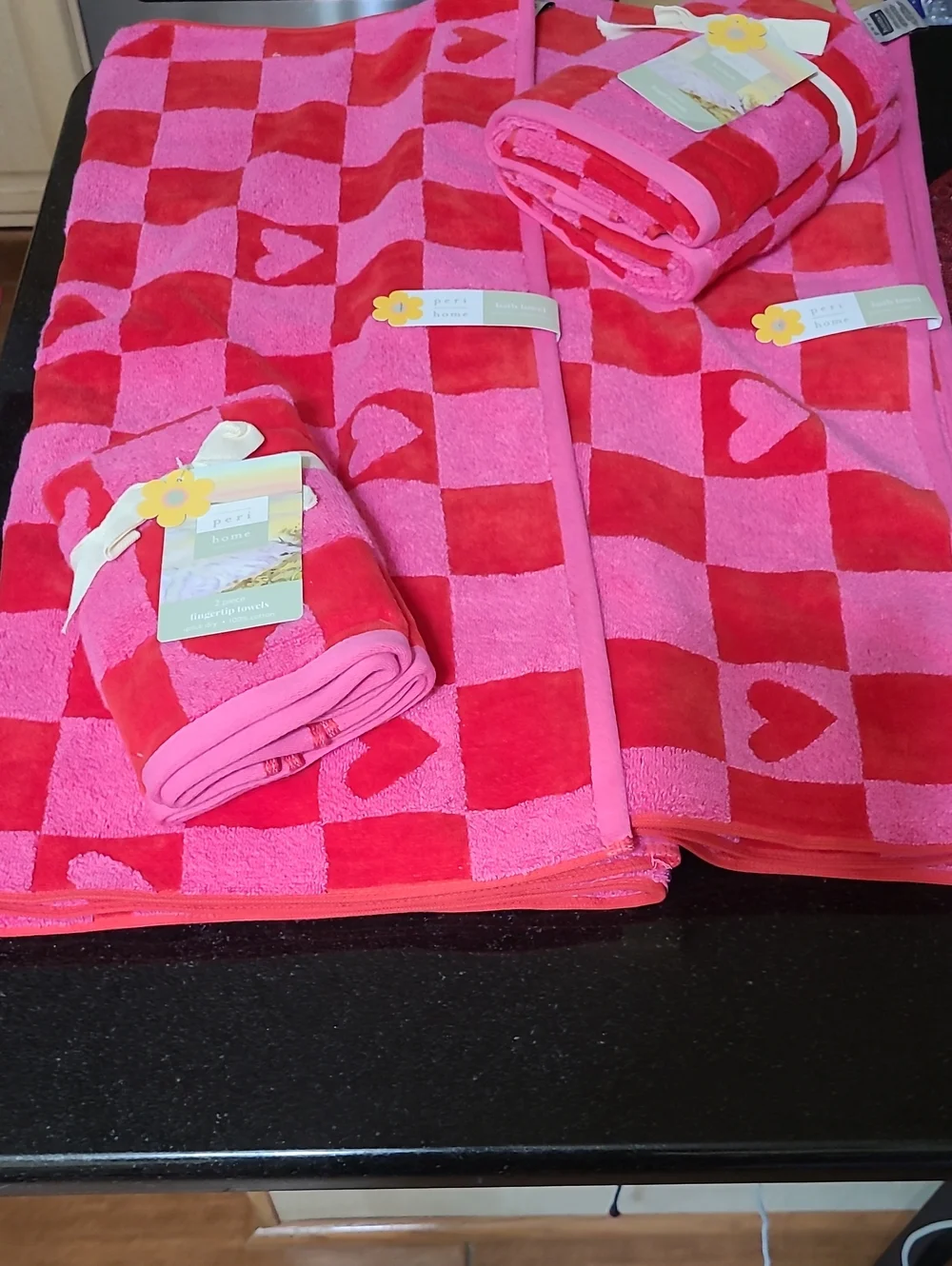 Peri Home Game Of Love Checkerboard Towel Set